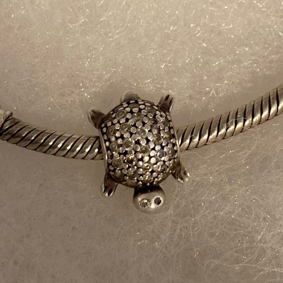 Pave Sea Turtle Pandora Charm - Picture 2 of 2